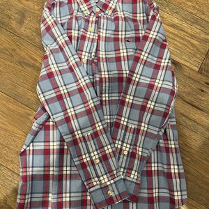 Vineyard Vines Red and Blue Plaid Shirt
